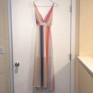 Cupshe rainbow maxi dress
